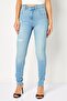 Women Skinny Fit Washed Stretchable Denim, Light Blue