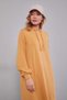Mustard Hooded Dress with Hidden Pocket Detail - 2