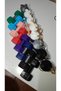Sports Themed Dumbbell & Shaker Keychain Set That Makes Sound When Shaken |   Multi-Colored Bag Ornament - 5