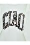 Three-Thread Sweat Suit with Leopard Print Detail on the Front - White - 4