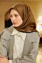 الكاكي حافة مربع نمط Twill وشاح حريري - 2