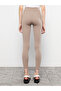Two Mt Shop Quality Xside Brown Women's Elastic Waist Plain Leggings - 5