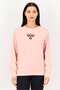 Women Sportswear Fit Long Sleeve Training Sweatshirt, Peach