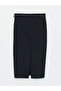 Lcw Vision Black Belted Standard Fit Women's Skirt - 7