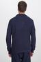 Men's Slim Fit Slim Fit Polo Neck Navy Blue Sweater - 7