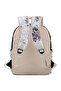 Black White Purple Polyester Zipper Children's Backpack Set - 3