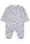 Girl Bear Rabbit Embroidery Zippered 1-6 Months Jumpsuit - Gray 3-6 Months - 2