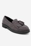 Mi̇lina Smoked Suede Tasseled Genuine Leather Women's Loafer Shoes - 3