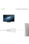 Mini Displayport To HDMI Adapter/Audio - 4K Resolution Ready Converter with Audio - White - 5