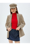 5Wak70091Pw 710 Navy Blue Women's Woven Skirt