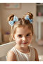 Pearl Sequin Bow Tulle Girls' Hair Clip 2-Piece Clip Hairpin Set - 2