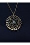 Natural Stone Labradorite Natural Stone Round Model Ancient Women's Necklace Euk47Lbt - 2