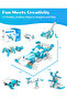 D1 21-in-1 STEM Coding Robot Kit (Ages 4+), 280+ Pieces, App-Controlled - 5