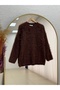 Celina Bearded Soft Sweater-Zi̇7004 Brown