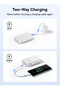 EnerFill Bipow2 Pro 20000mAh Dahili USB-C Kablolu, 22,5 W Hızlı Şarjlı, LED Ekranlı Powerbank - 6
