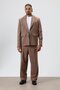 Relaxed Fit Suit Dress Brown - 5