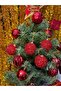 Red Christmas Tree Ornament Set 16 Pieces – Shiny Decorative Christmas Ornaments |   Eng-144 | - 7