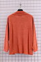 Women's Plus Size Stretch Fabric High Neck Orange Soft Sweater Mother Blouse - 3