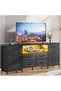 12-drawer large size TV model For inside Bed Home Bed Room Black Color 66" inch - 2
