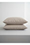 4-Piece Cotton Pillowcase Set 50X70 cm – Double Color Combination – 20 cm Cover Model - 2