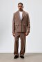 Relaxed Fit Suit Dress Brown - 6