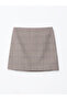 Plaid Women's Mini Skirt with Zippered Waist - 5