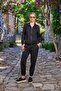 Mock Neck Zippered Tracksuit Set Cossybyaqua 26001 Black-40