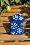 Leftover - New Year's Themed - Set of 2 Coasters - Snowflakes - Blue