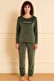Women's 13166-2782 long sleeve velvet pajama set