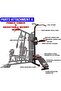 Multi-Station Home Gym GM-8144 Strength Trainer 3 Stations for Full Body & Muscle Building - 5