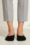 12 Pairs Women's Black Flexible Cotton Knitted Ballerina Socks 1020 - 2
