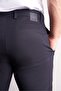 Navy Blue Side Pocket Straight Leg Cotton Slim Fit Chino Casual Trousers 1003255165 - 5