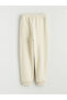 Beige Elastic Waist Boys Jogger Sweatpants 2-Piece - 4
