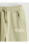 Beige Elastic Waist Boys Jogger Sweatpants 2-Piece - 6
