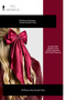 Women's Burgundy Shiny Bow Ribbon Long Luxury Buckle - 2