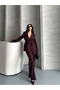 Waist Tie Blazer Jacket Pantsuit - 4
