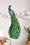 Floral Colorful Peacock Wall and Glass Sticker