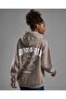 Printed Oversized Hoodie with Long Sleeves