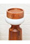 Brown Midmod Pillar Candle Holder - 4