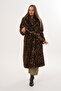 Full Length Mink Leopard Coat - 5