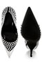 Women Diamante Embellished Stiletto Pumps in Black - 4