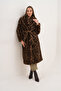 Full Length Mink Leopard Coat - 6
