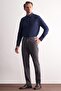 Men's Anthracite Side Pocket Cotton Comfort Fit Chino Trousers 1003255166 - 2