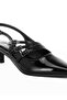 Women Triple Strap Slingback Sandals in Black - 5