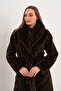 Full Length Mink Leopard Coat - 7