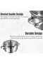 Stainless Steel Two Tone Saucepot with Glass Lid - 28 cm, 8.7 L - 4