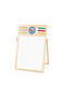 Double-Sided Magnetic Wooden Easel Board for Kids with Accessories - 2