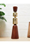Brown Midmod Pillar Candle Holder - 2