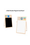 Double-Sided Magnetic Wooden Easel Board for Kids with Accessories - 4