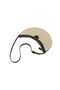 Yoyo Shoulder Bag, cowhide & raffia combination crescent armpit bag - 5